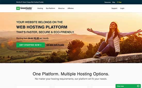 green greeks hosting - get started now