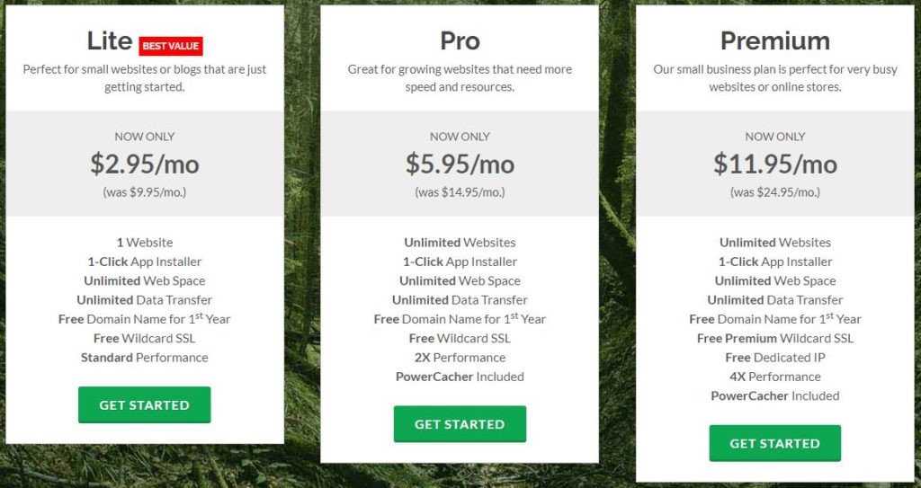 green greeks webhosting plans