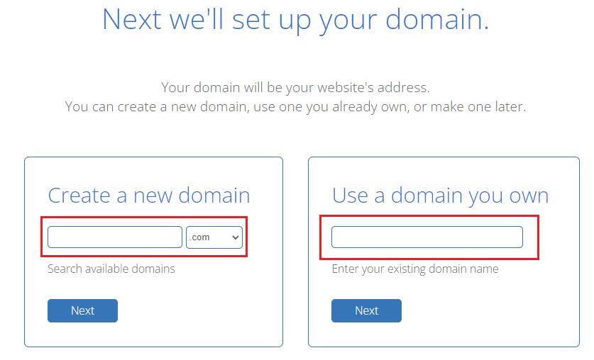 bluehost set up your domain