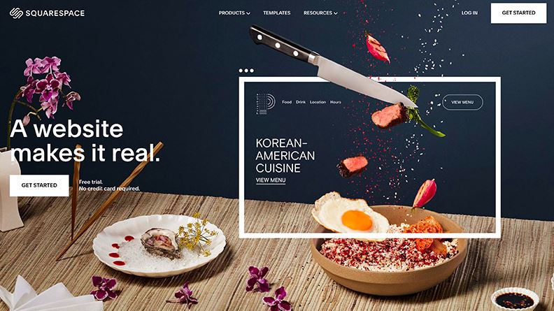 squarespace homepage